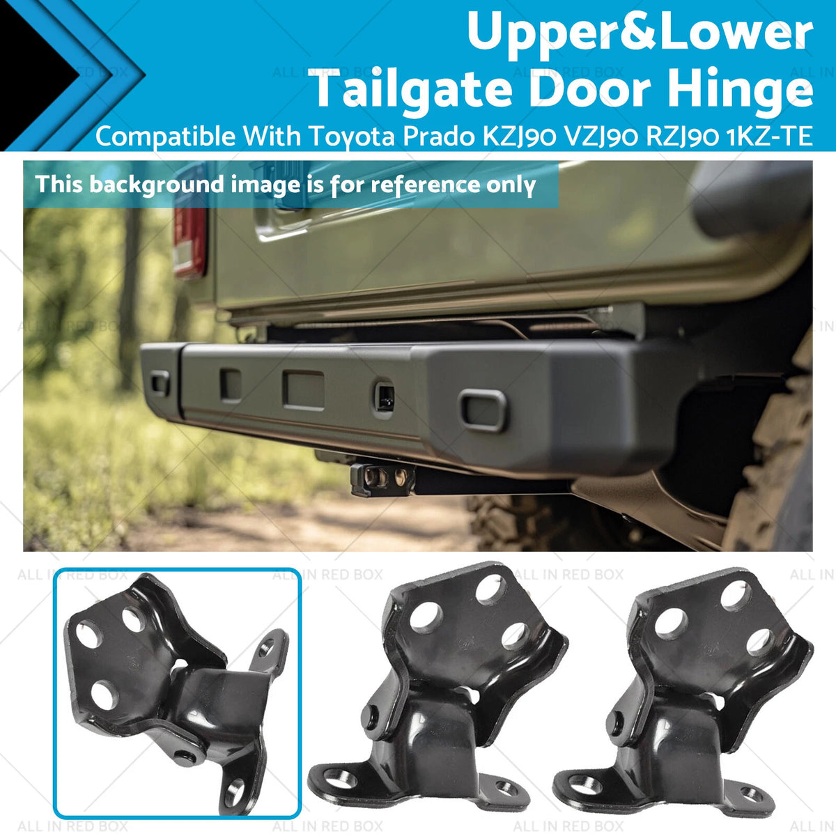 2Pcs Tailgate Door Hinge for Toyota Prado KDJ90 KDJ95 KZJ90 (1996–2009) 68801-60030