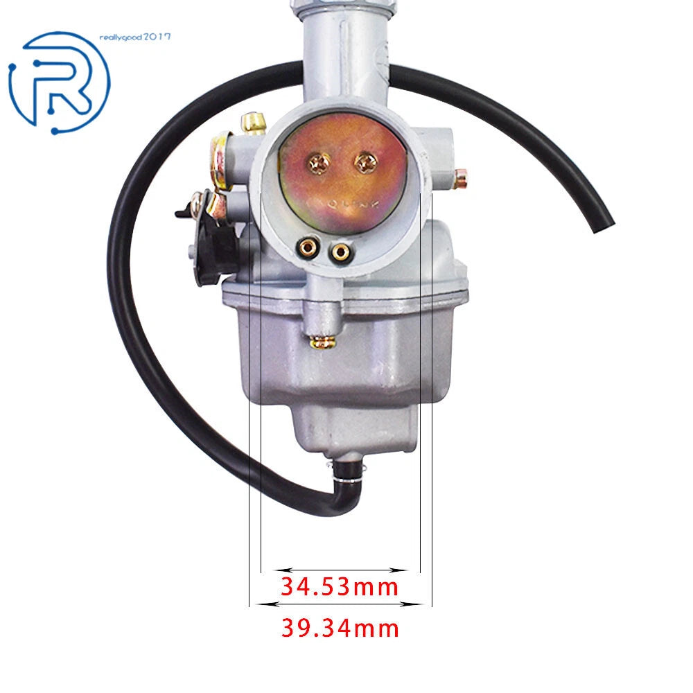 Carburetor with Throttle Cable & Air Filter for Honda CB125S XR100 CRF100F XL100S XR200R