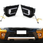 LED Daytime Running Light Yellow Turn Signal Lamp for Ford Ranger Wildtrak (22-23)