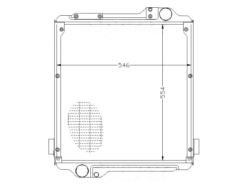 Radiator for Massey Ferguson 4225 4235 4240 4245 4255 4260 4265 4270 4325 4370