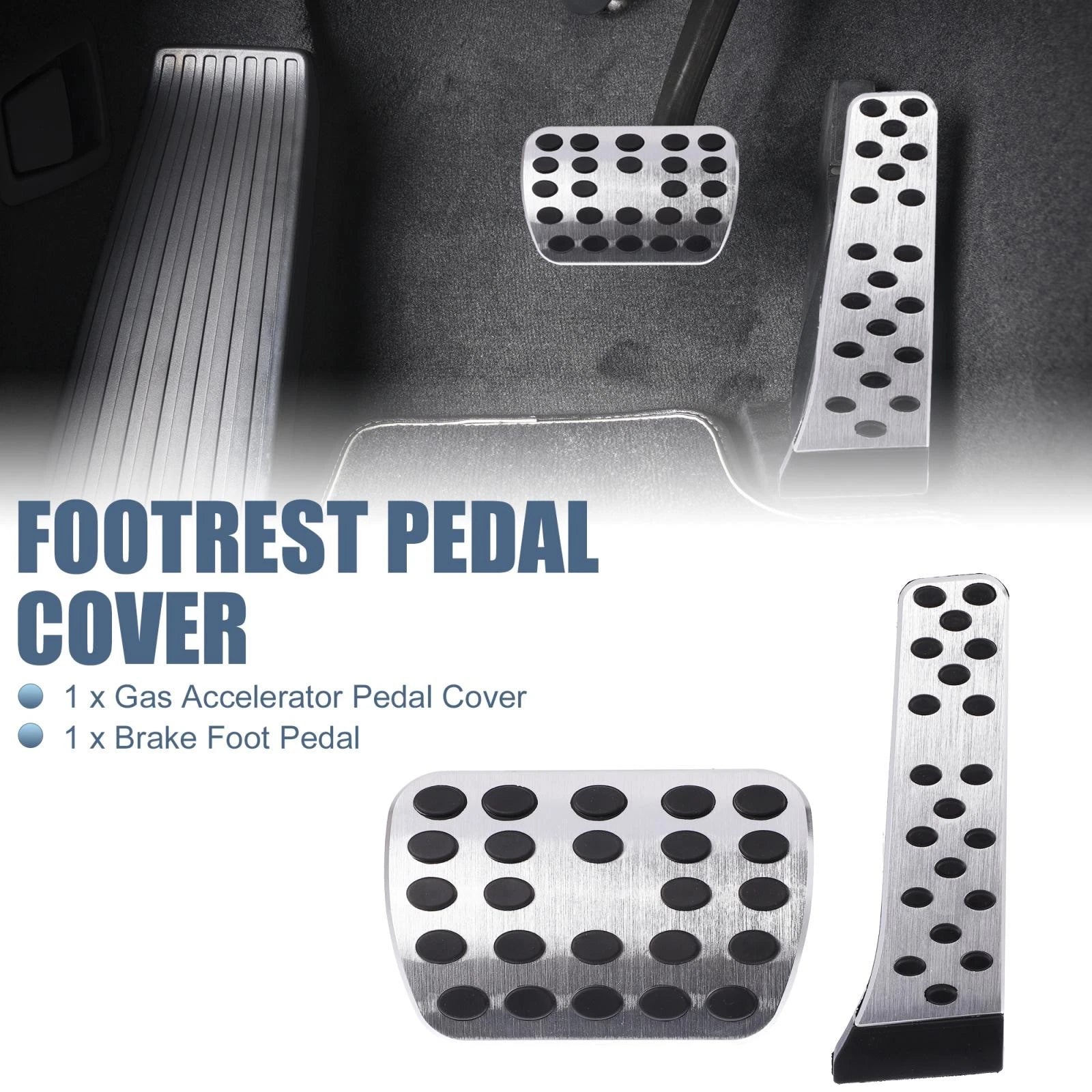 2pcs Gas Brake Pedal Pad Cover for Mercedes-Benz C E S GLC GLE (2010–2023)