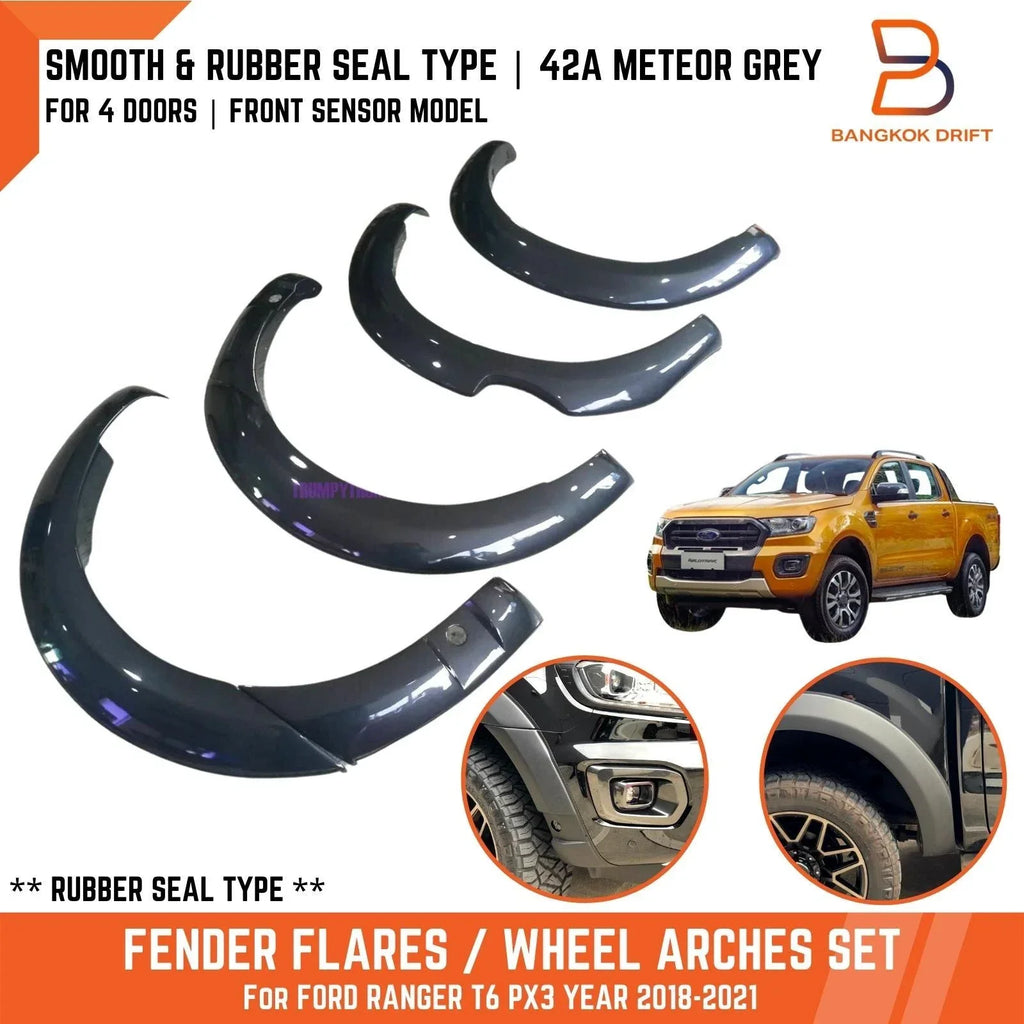 Fender Flares  Meteor Grey for Ford Ranger PX3 (2018-2021)