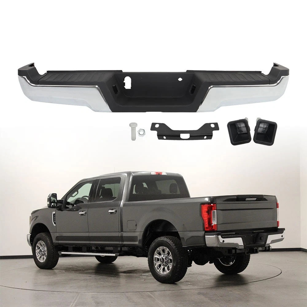 Chrome Rear Step Bumper Assembly for Ford F-250 F-350 (2017–2022)