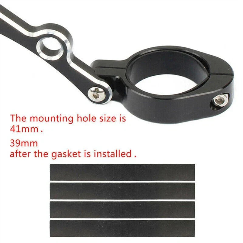 39mm-41mm Motorcycle Headlight Fork Tube Bracket Mount for Make & Model