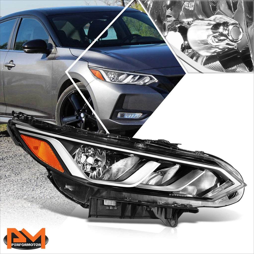 OE Style Right Side Headlight for Nissan Sentra S SV (2020–2022) Chrome Housing Amber Corner