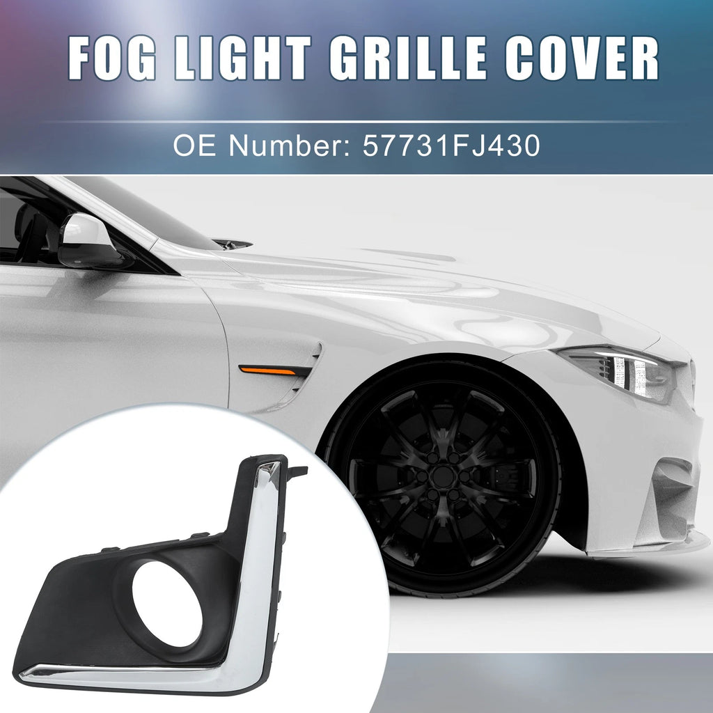 Front Left Fog Light Grille Cover Trim No. 57731FJ430 for Subaru XV Crosstrek (2013–2017)