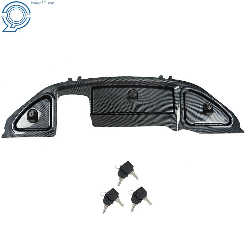 Carbon Fiber Dash with Locking Doors for Club Car Precedent (2008.5+)