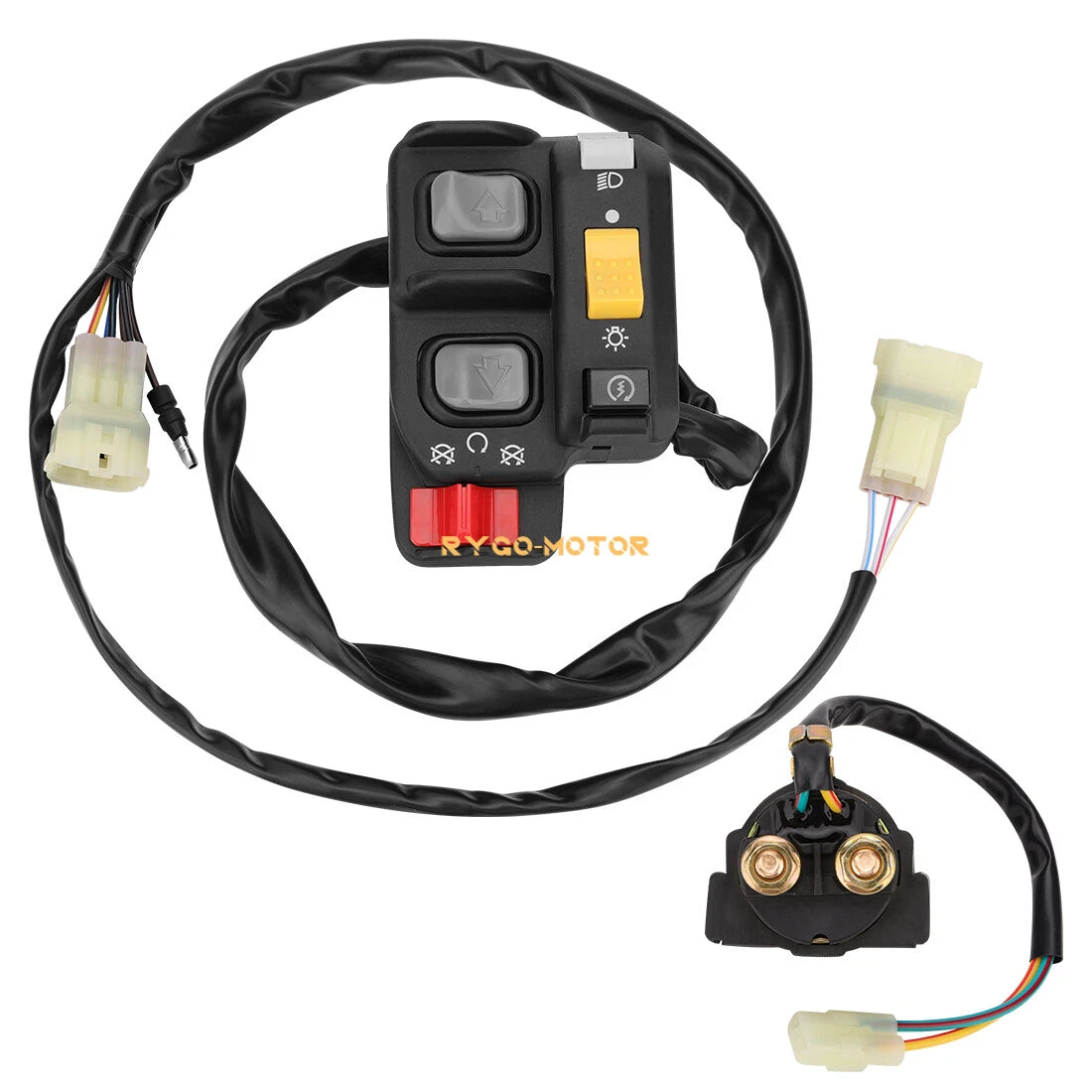 Handlebar Switch & Starter Relay Switch for Honda Foreman 450 TRX450FE (1998–2004)
