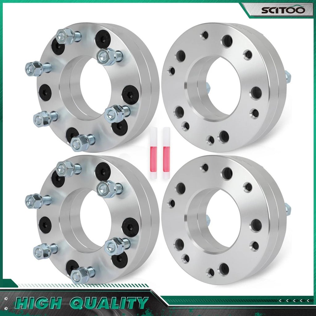 4X 2" Wheel Adapters 5x135 to 6x139.7/6x5.5 12x1.5 for Ford F-150 (1997–2003)