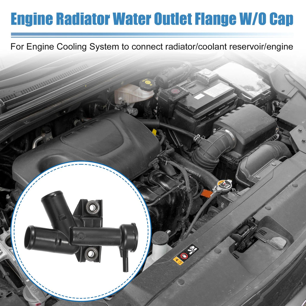 Engine Radiator Coolant Filler Neck W/O Cap for Kia Soul (2014–2019)