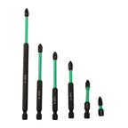 PZ2 Magnetic Screwdriver Bits (Set of 5) for High Torque Performance