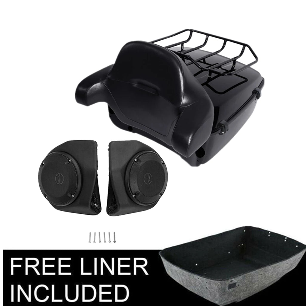 Trunk Pad Rack Speakers for Harley Touring Electra Road Glide (2014–2026)