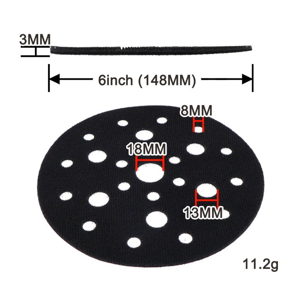 Set of 2 Grinding Pad Protectors for 6 Inch (25 Hole)