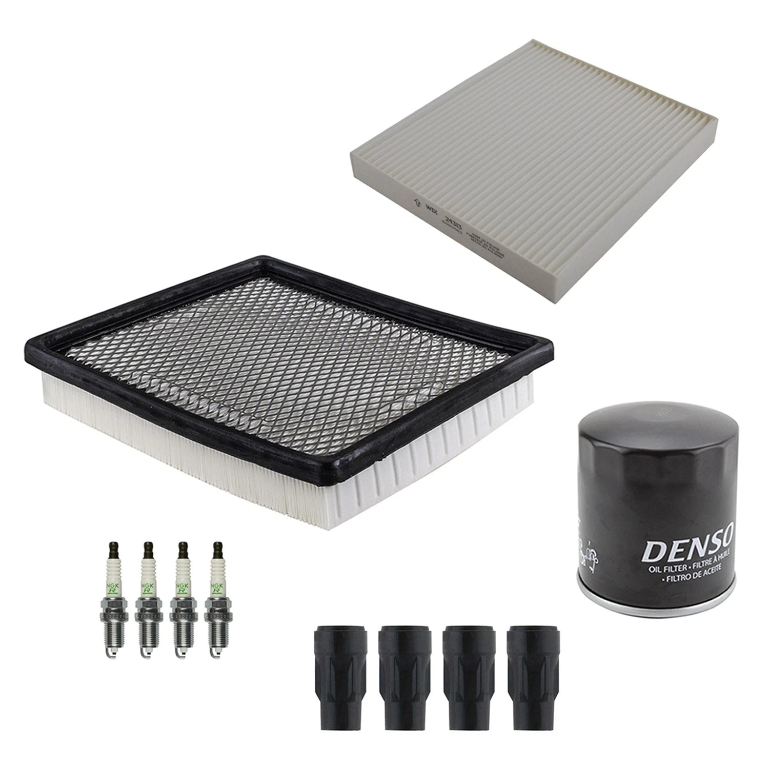 Tune Up Kit with 4 NGK Spark Plugs & Boots for Dodge Avenger Sebring (2008–2010)