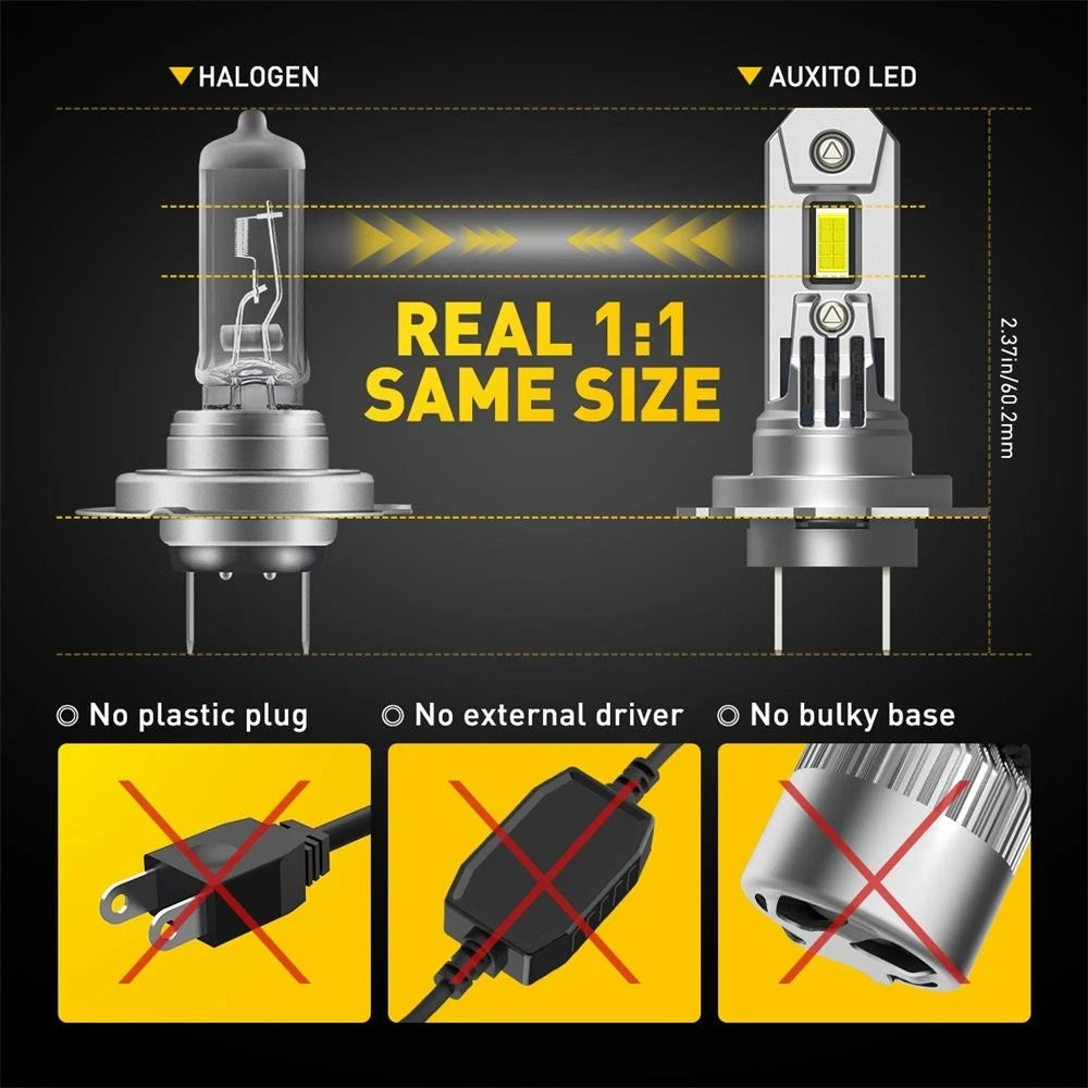 H7 LED Headlight Bulb Kit for - 22W 2500LM 6000K