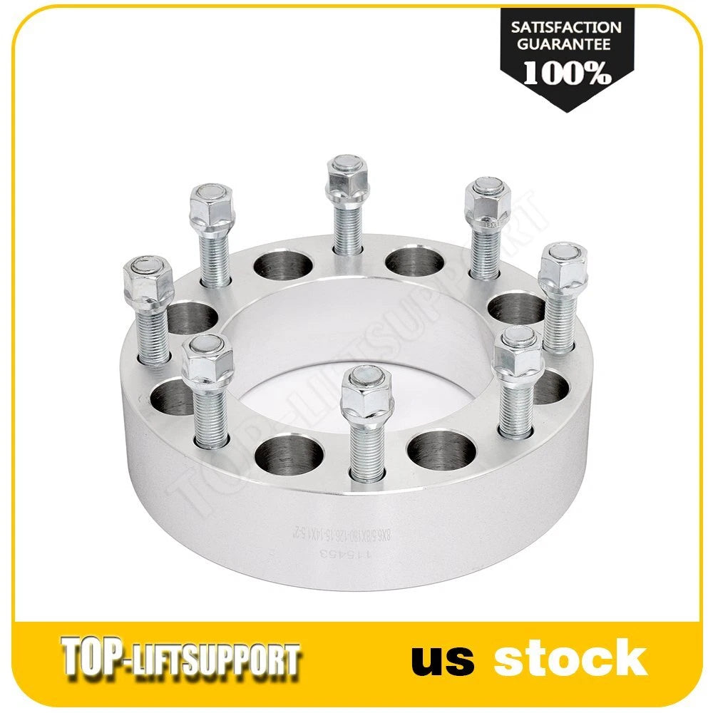 2X 2 Inch Wheel Adapters for GMC Sierra 2500 HD (8x165.1 to 8x180)