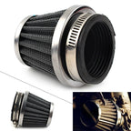 50mm Chrome Air Filter for Honda Yamaha Suzuki Motorcycle ATV Dirt Bike