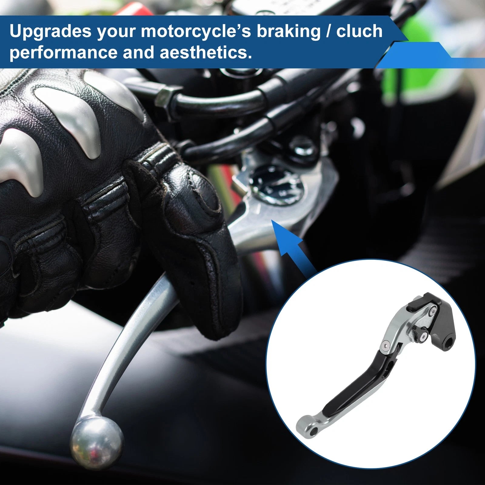 Brake Clutch Levers for Honda NC700/NC750 S/X (1 Pair, Titanium Black)