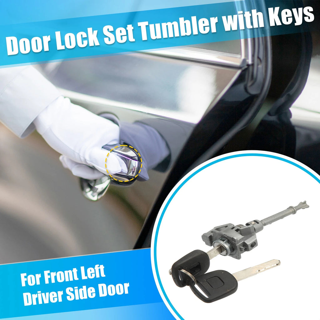 Set of 2 Drive Door Lock Cylinder Kit w/ 2 Keys 72185-TR0-A01 for Honda Civic (2012–2015)