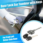 Set of 2 Drive Door Lock Cylinder Kit w/ 2 Keys 72185-TR0-A01 for Honda Civic (2012–2015)