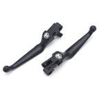 Black Skull Brake Clutch Levers for Harley XL/Dyna/Touring/Sof (1996–2007)