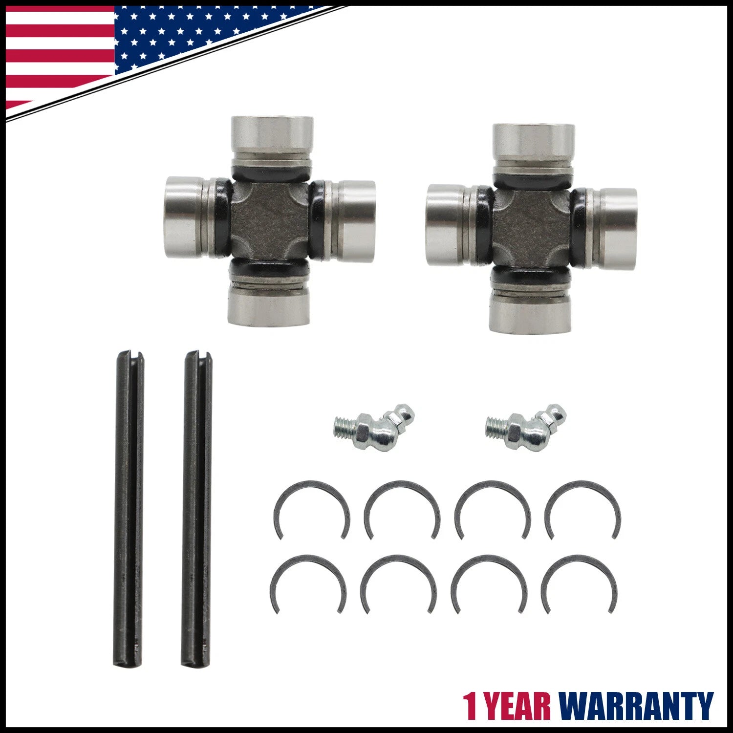 2 Front Prop Shaft U-Joint for Polaris RZR Ranger Sportsman 1000 900 800