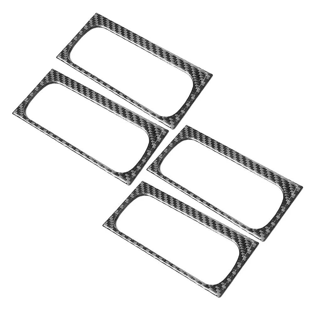 Set of 4 Hand Decoration Stickers for (2006–2013) Black Carbon Fiber