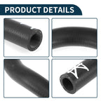 Radiator Hose Coolant Pipe for Volkswagen CC (2009–2017) Rubber Black