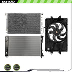 A/C Cooling Fan & Radiator & Condenser Kit for Chevrolet Equinox (2016–2017)