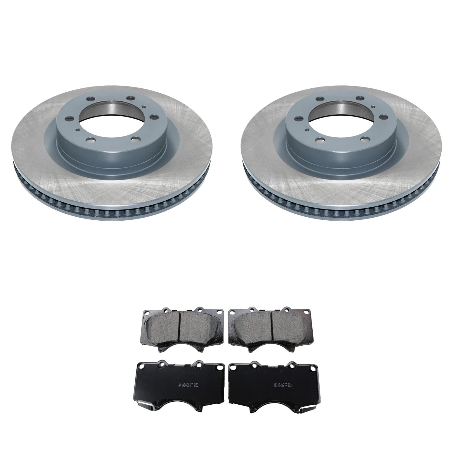 DuraGo Front Rotors & Akebono ProACT Ceramic Brake Pads Kit for 4Runner (2010–2023)