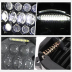 Set of 4 Full LED Bug Eye Projector Headlight & Fog Lamps for Wrangler (2007–2018)