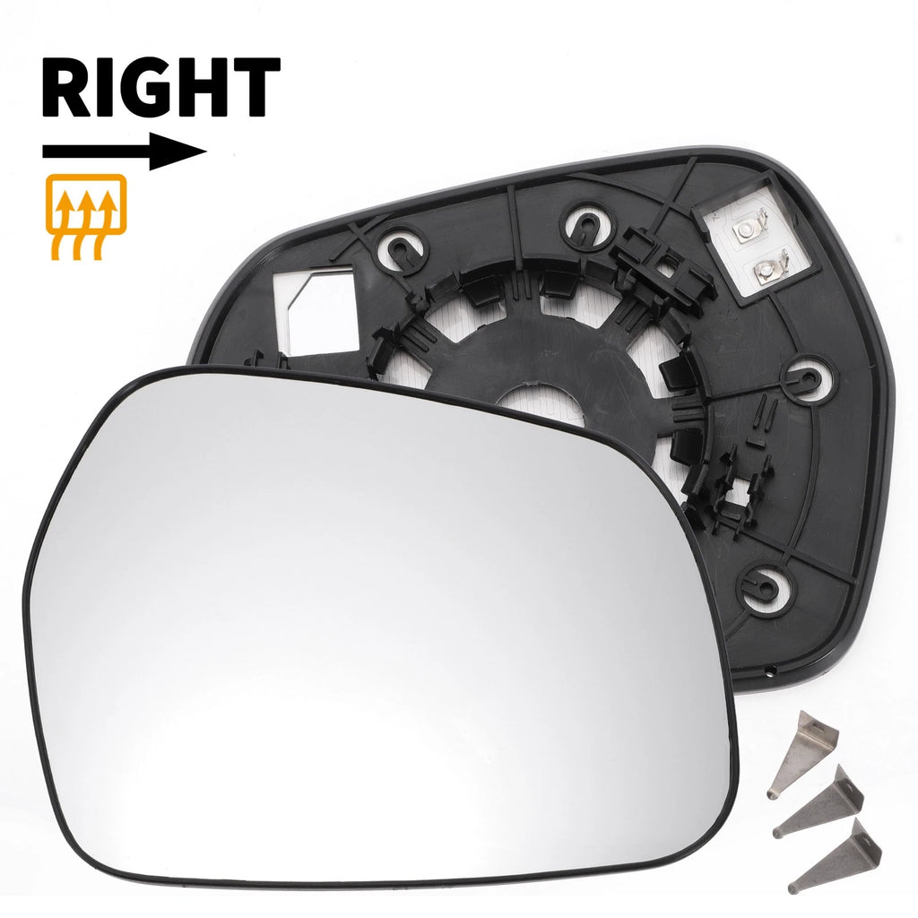 Right Side Heated White Mirror Glass for KIA Sorento (2020–2024)
