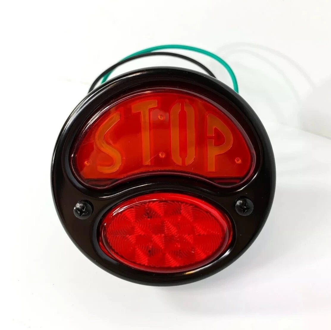 LED Tail Lights w/ Stop Lens Pair for 1928-1931 Ford Model A (Driver/Passenger)
