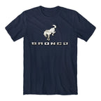 Navy Blue Modern Ford Bronco Logo T-Shirt for Ford Bronco (2021–2025)