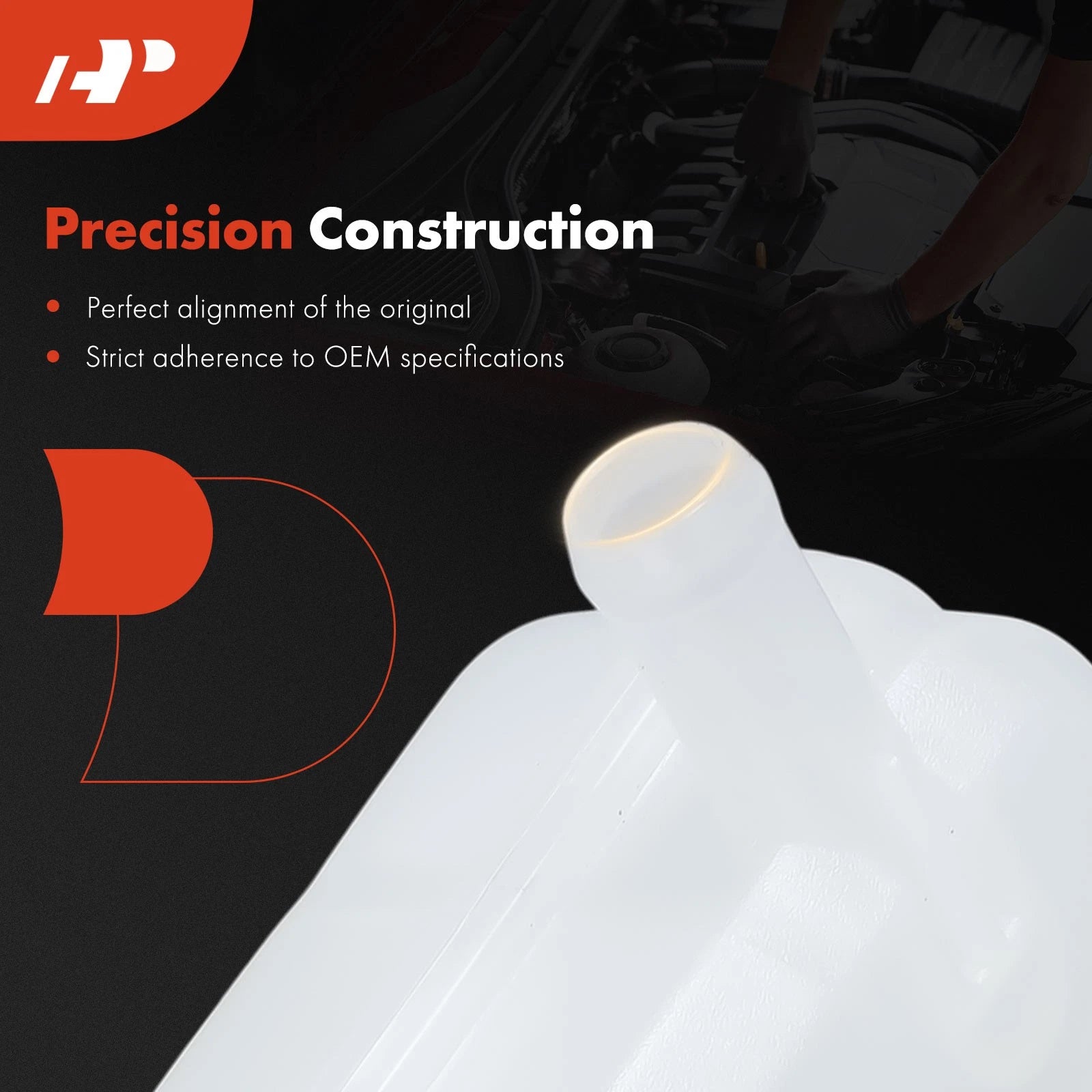 Engine Coolant Reservoir with Cap for Kia Sorento Hyundai Tucson (2011–2020)