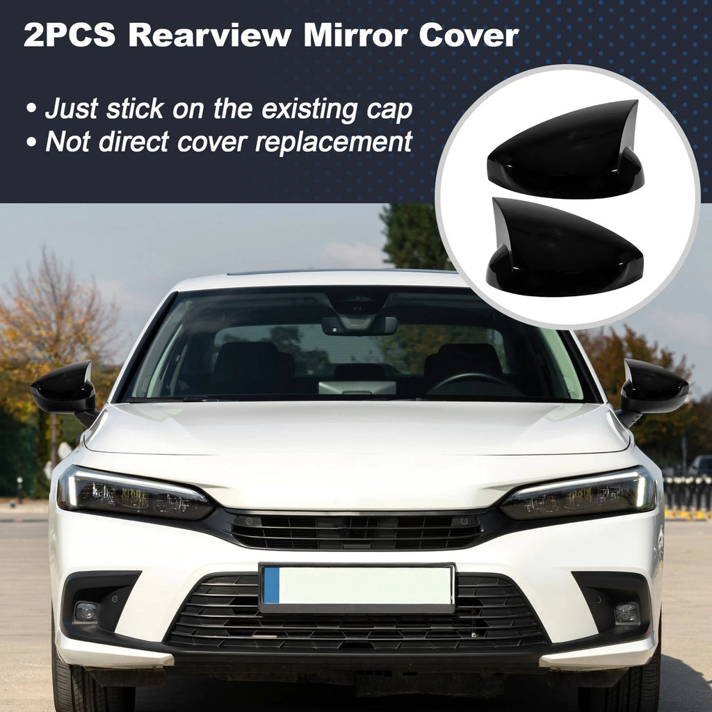 2X Ox Horn Wing Mirror Cover for Honda Civic (2022–2025)