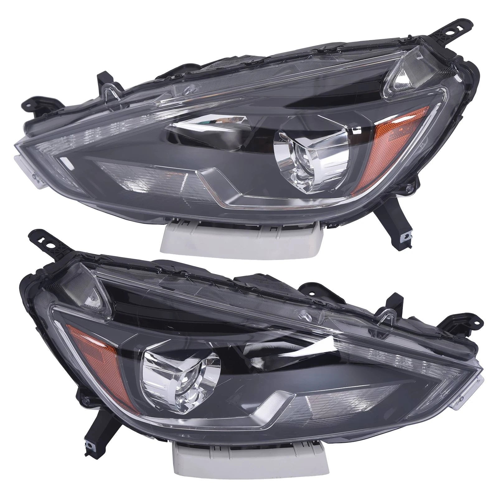 Set of 2 LED Headlights with DRL for Nissan Sentra (2016–2019)