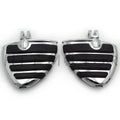 Chrome Wing Mini Floorboards w/ Adapters for Harley FXBB FXBR FXBRS (2018–Later)