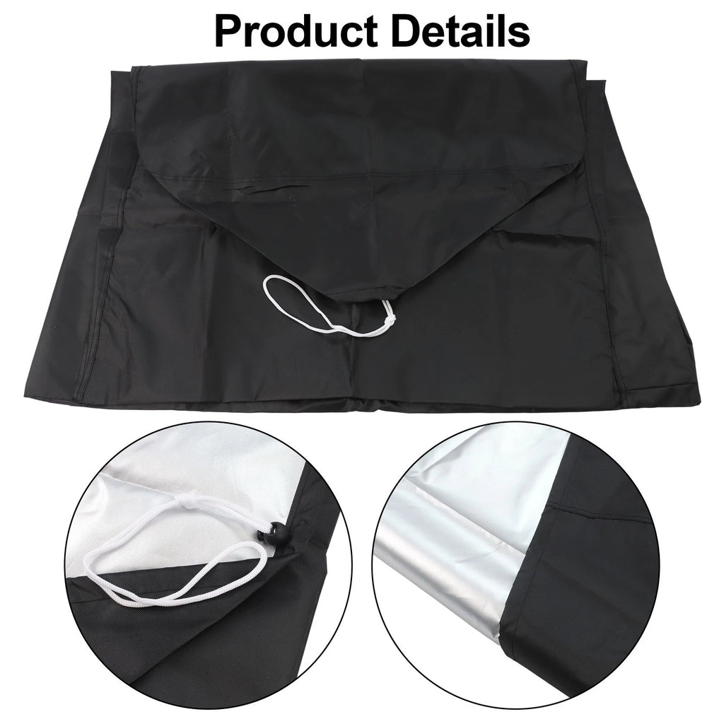 Lawn Mower Cover 195x66x112cm Waterproof 420D Oxford Material