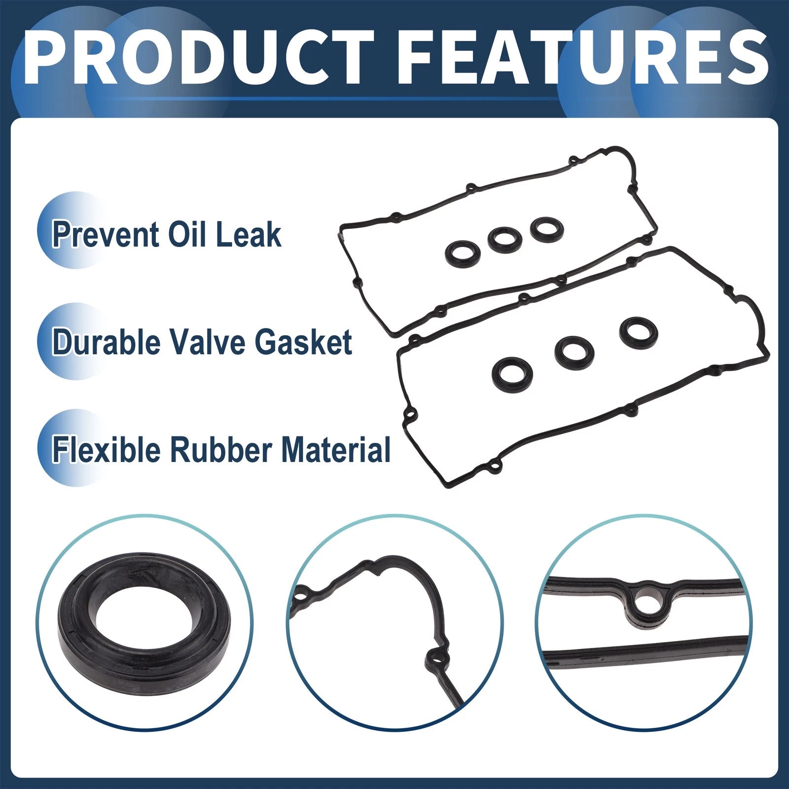 Valve Cover Gasket Set for Hyundai Santa Fe (2003–2006) VS50641R
