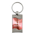 Pink Rectangular Wave Keychain - Officially Licensed for Honda
