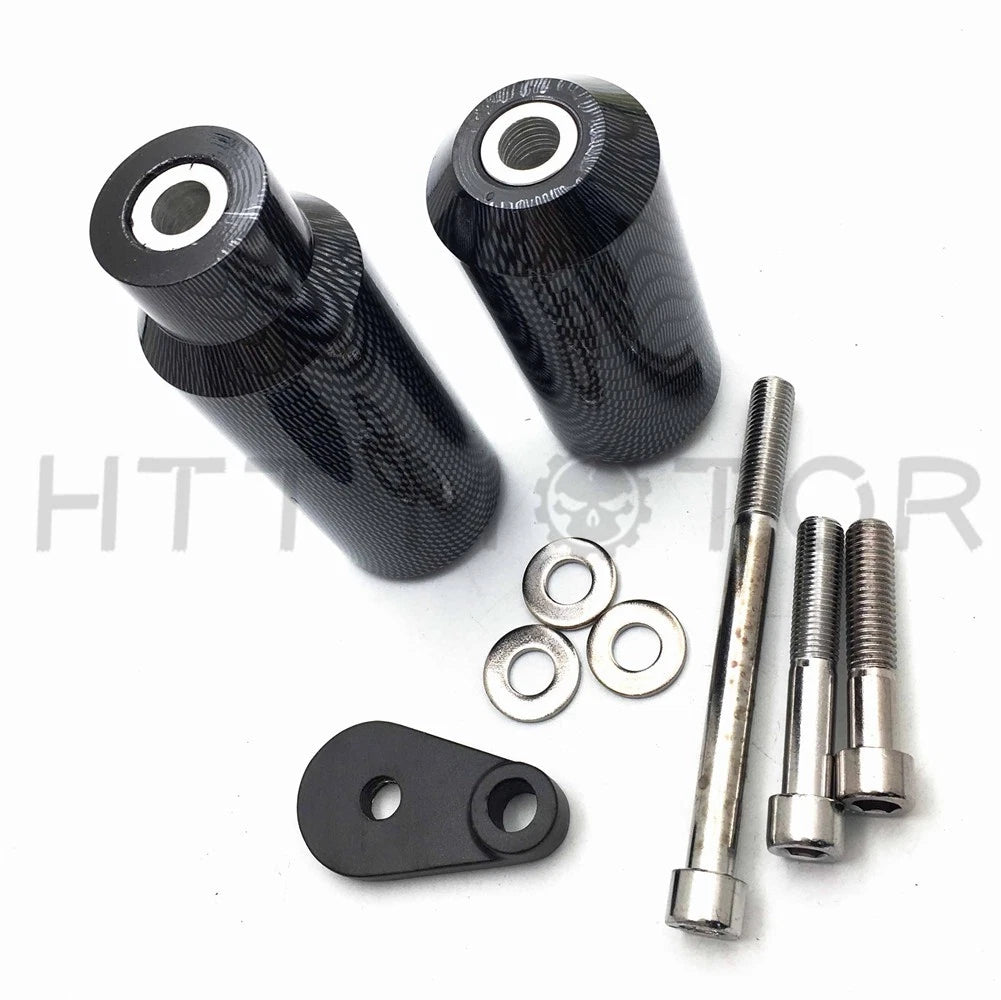 No-Cut Carbon Frame Sliders for Kawasaki Ninja ZX6 ZX6R ZX6RR (2005–2006)