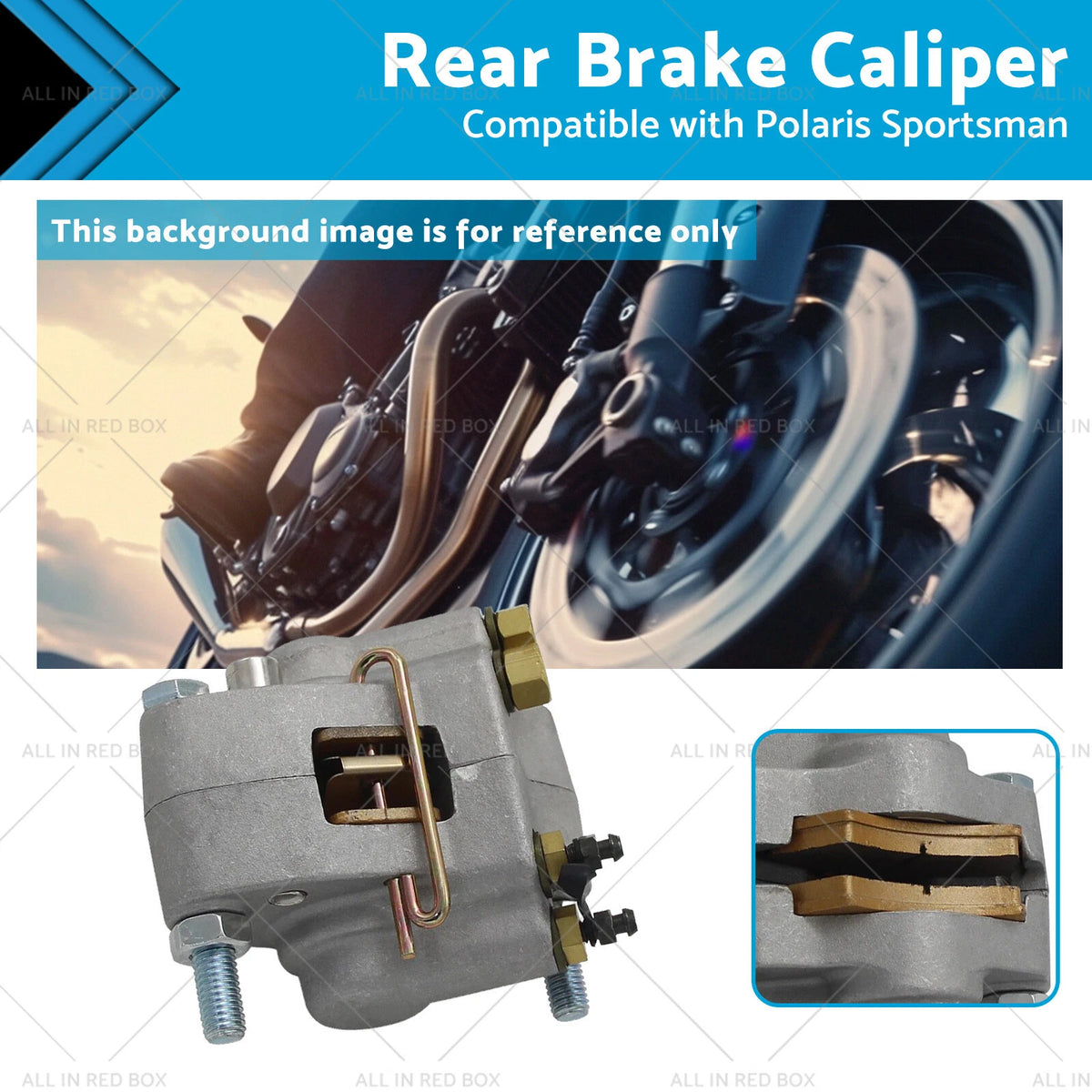 Rear Brake Caliper for Polaris Sportsman 335 400 500 Magnum 325 (1998–2002)