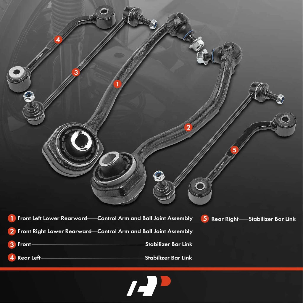6X Control Arm & Sway Bar for Mercedes-Benz C230 (2003–2010)