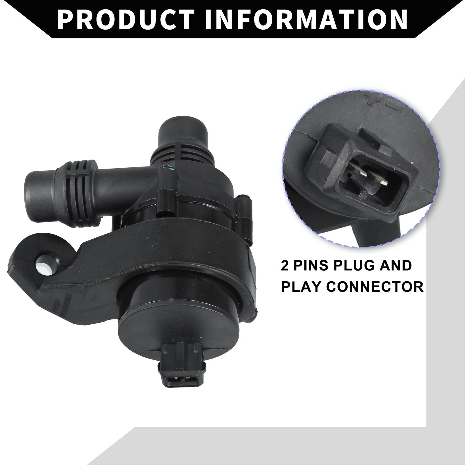 Auxiliary Cooling Water Pump for BMW 745i (2002–2005) No. 64116907811