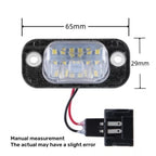2X White LED Number Plate Lamp for VW Golf 3, Polo 6N, Seat Ibiza, Cordoba