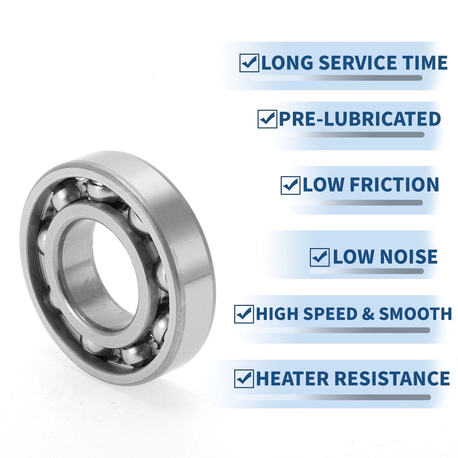Deep Groove Ball Bearing 6207 for Scooter Skateboard (35x72x17mm)