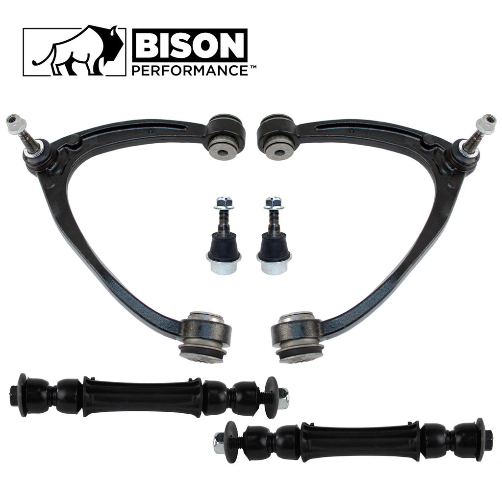 6pc Front Upper Control Arm Sway Bar Link Kit for Chevy GMC