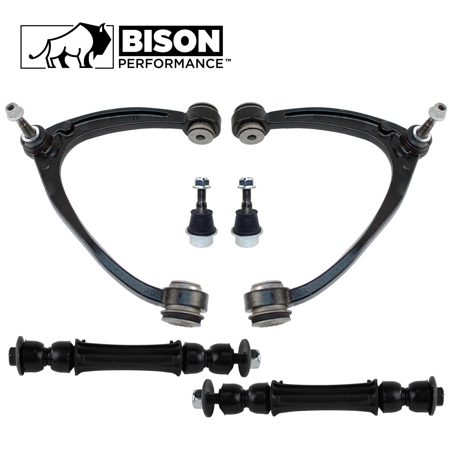 6pc Front Upper Control Arm Sway Bar Link Kit for Chevy GMC
