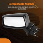 Left Side View Mirror for Chevy Silverado 1500 (2019–2024) 84823215